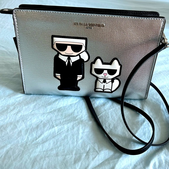 Karl Lagerfeld Paris Adele Crossbody Cat Choupette - Picture 1 of 5